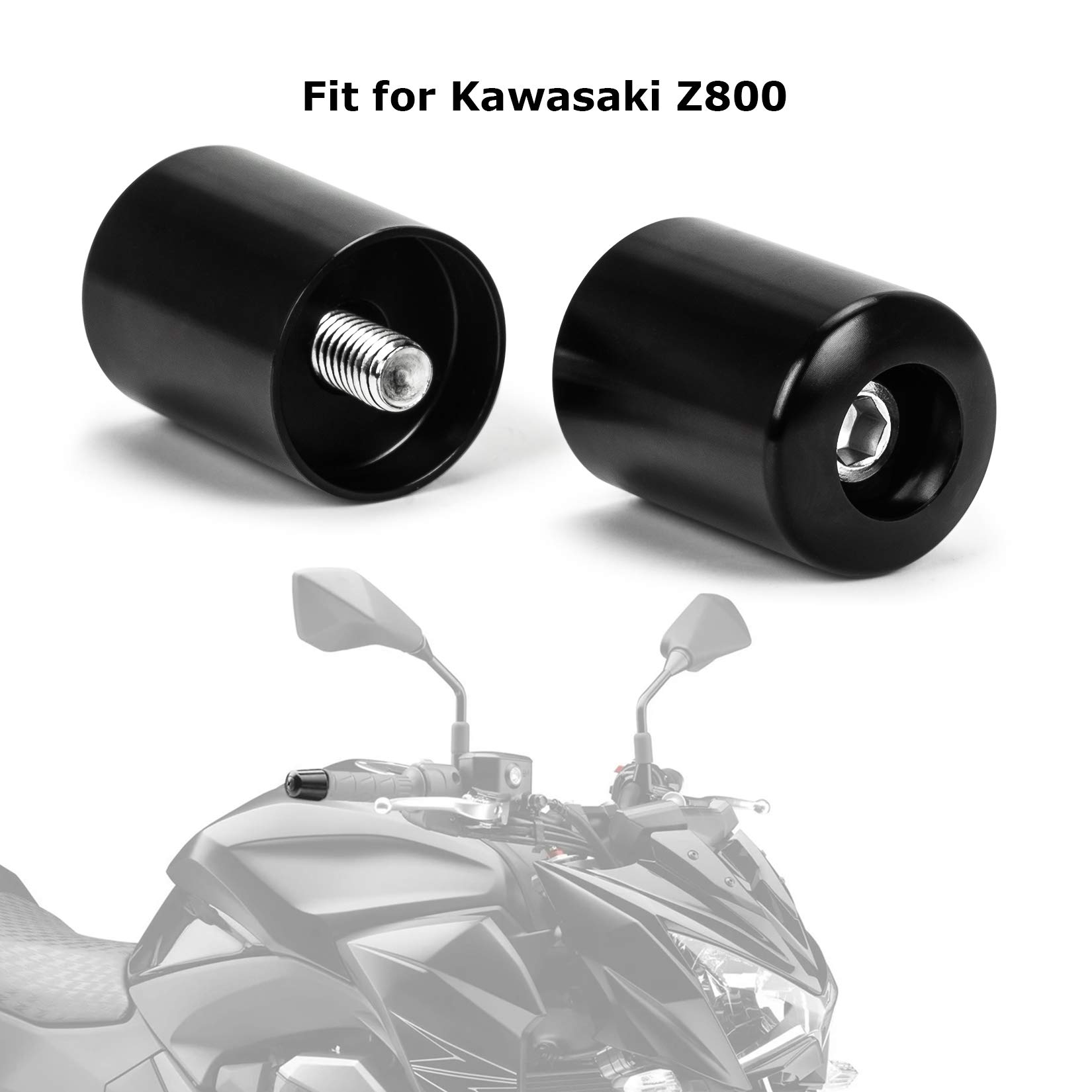 Tappi Manubrio Moto, PSLER Manopole Contrappesi Stabilizzatori Bilanceri Moto Universali per Z800