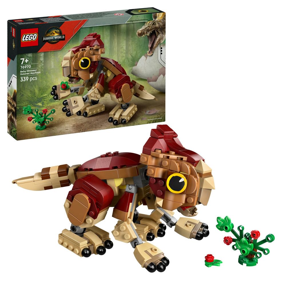LEGO Jurassic World Baby Dinosaur Dolores: Aquilops Toy Set 76970 Building Blocks Toys for 7+ Gift for Boys and Girls-picture-11