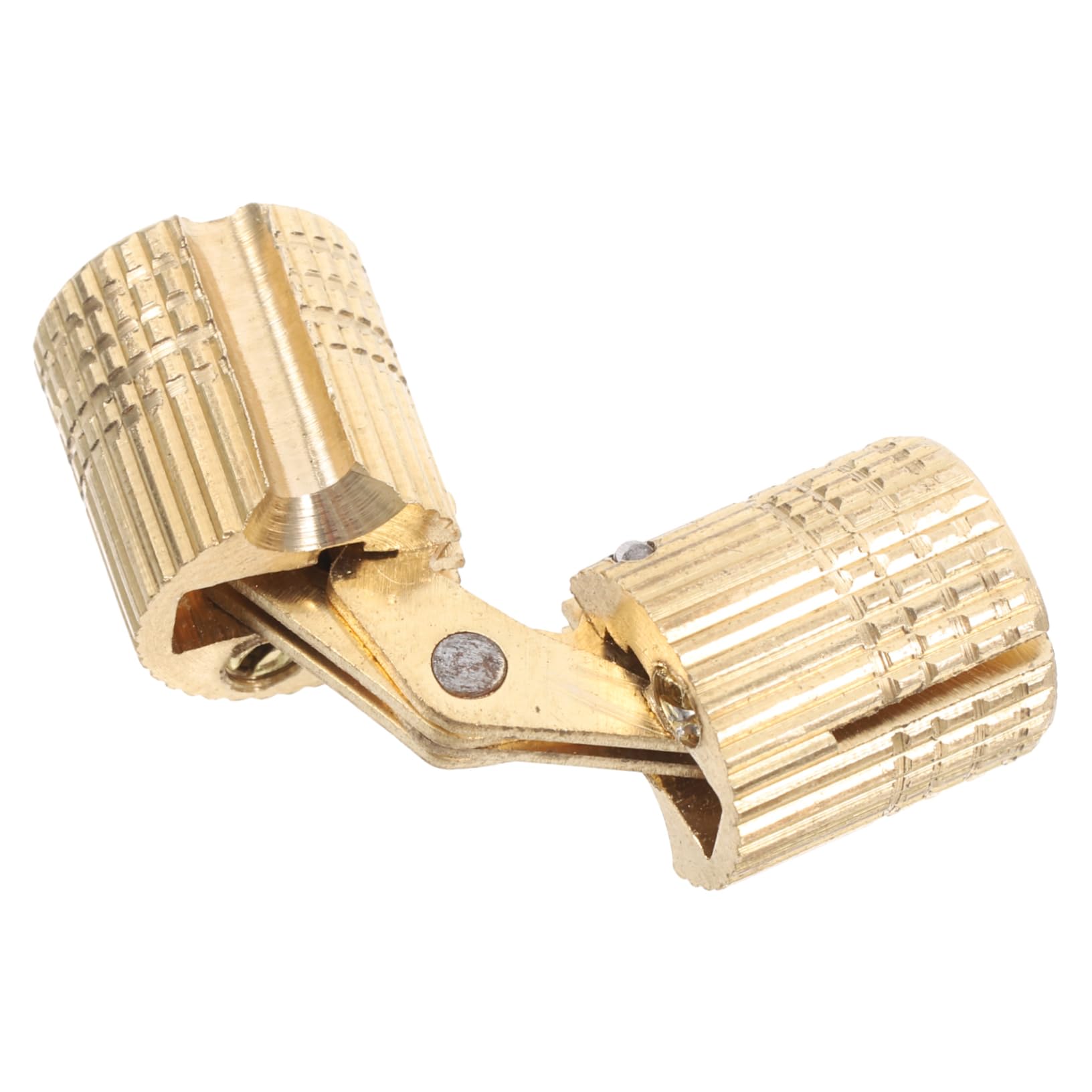 Cerniera Nascosta a Barilotto in Ottone 10mm per Porte in Legno e Alluminio, Pieghevole Salvaspazio Installazione Intuitiva, Cerniere Nascoste per Cancelli e Porte da Garage, Uso