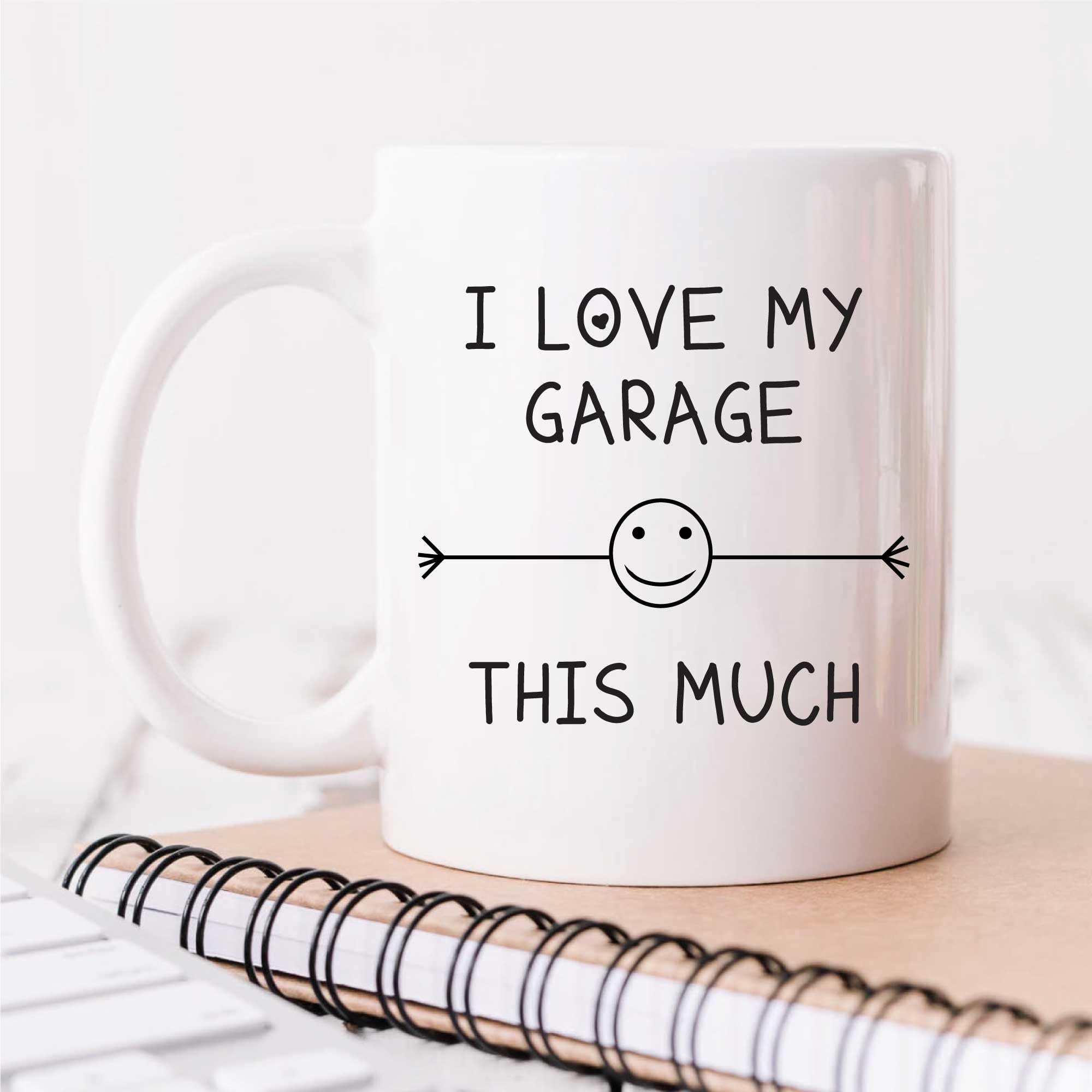 60 Second Makeover Limited I Love My Garage This Much Mug Friend Husband Boyfriend Grandad Uncle Birthday Gift Christmas Novelty Humour Funny
