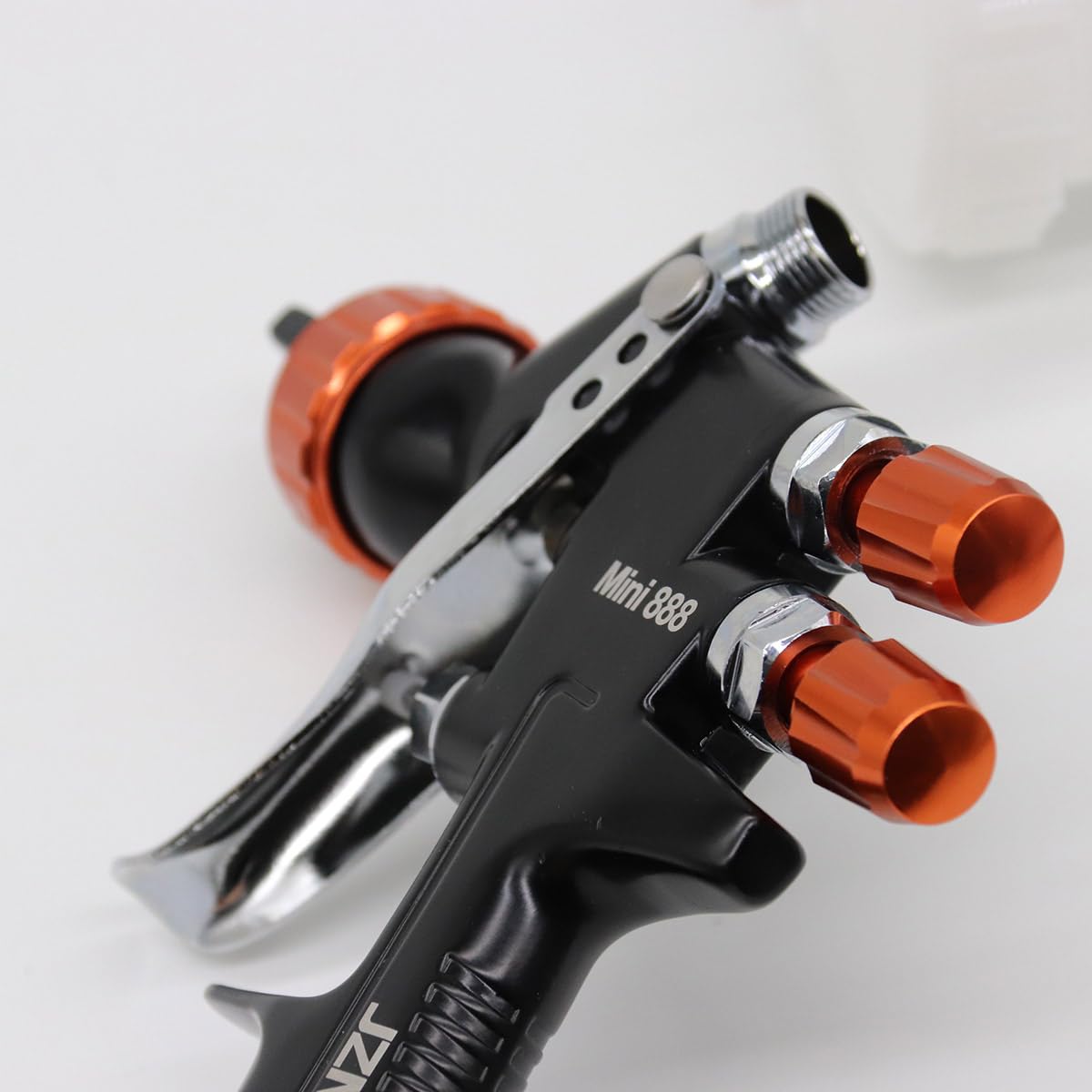 Mini pistola pulverizadora HVLP con taza de 250 cc, herramienta neumática profesional de pintura de aire para reparación de automóviles, kit de pintura con 3 boquillas (0,8/1,0/1,2 mm)