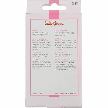 Sally Hansen Cuticle Massage Cream 0.4 Ounce (12ml) (3 Pack)