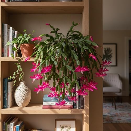 Miniatura 7 de Planta viva de cactus de Navidad de 4 pulgadas, planta de flores de Navidad, plantas suculentas, cactus de Navidad para plantar (cactus de Navidad