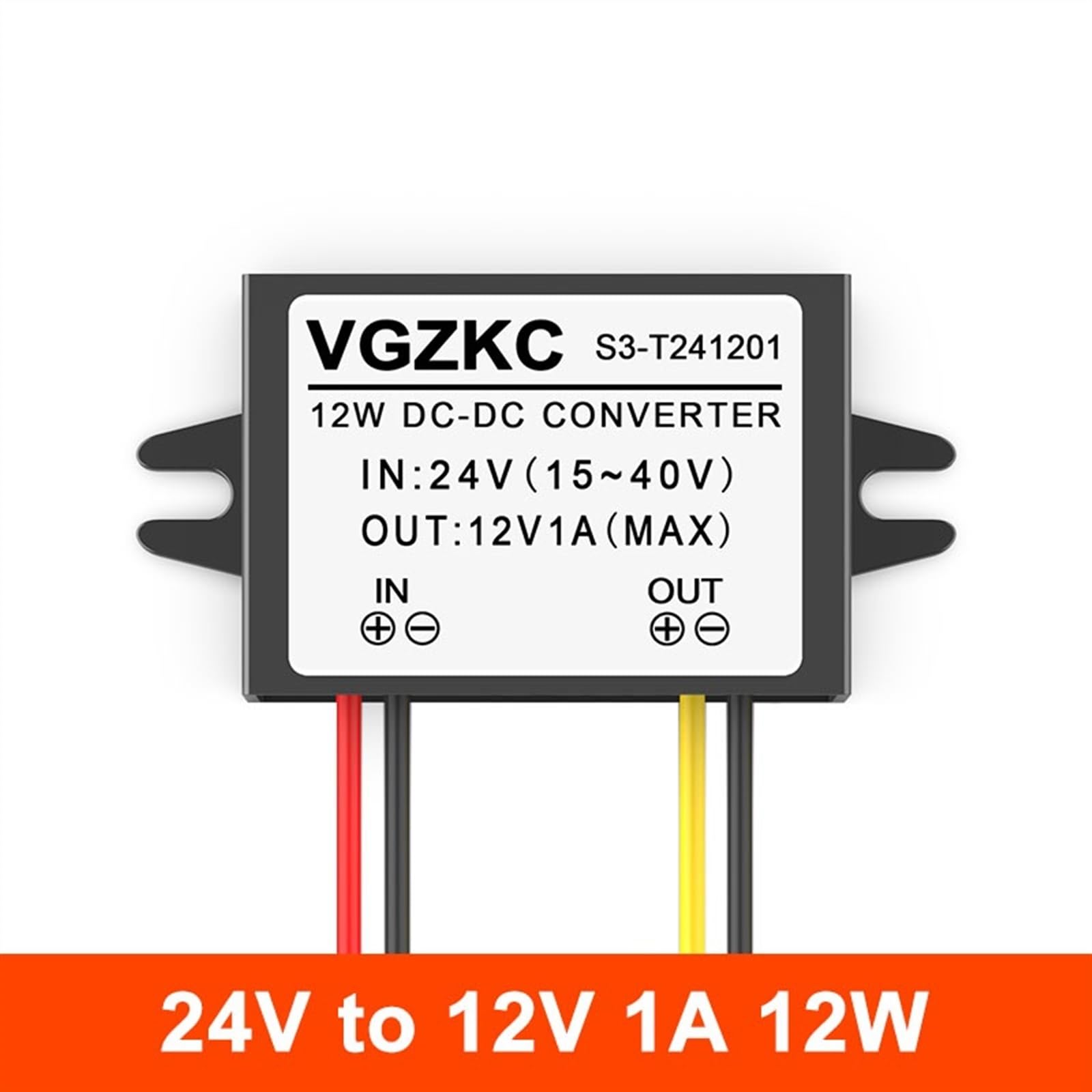 24 V à 12 1A 3A 5A 8A 10A 20A 30A 40A Paso DC convertisseur Volts DC-DC régulateur de Tension for Voitures solaires(24V to 12V 1A L2)