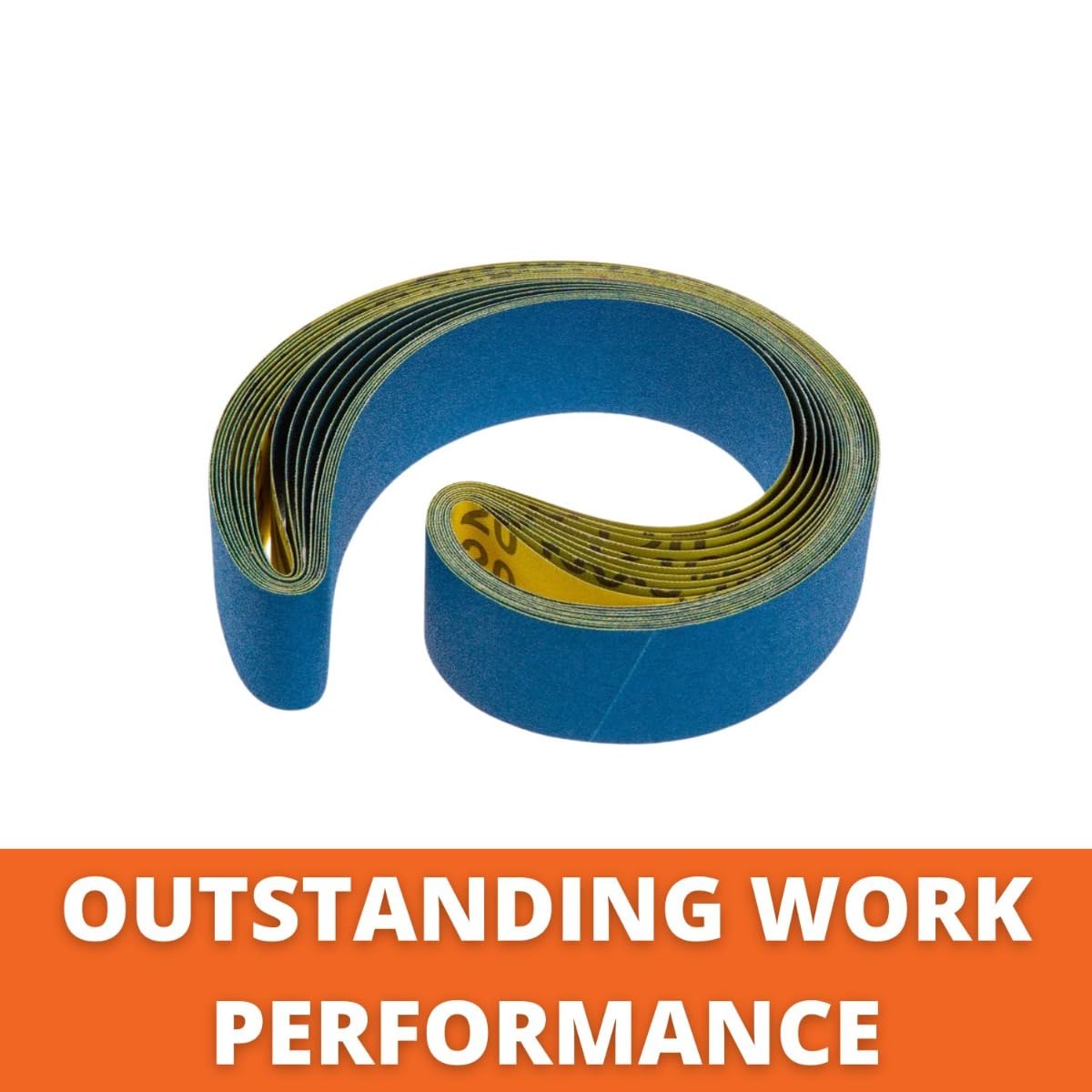 Fein Flexible Grinding Belts - Smooth Finishing for Sanding Curved Tubes and Contoured Surfaces, Heavy-Duty, 120 Grit, 1-9/16 x 32-1/16", 10-Pack - 63714054019