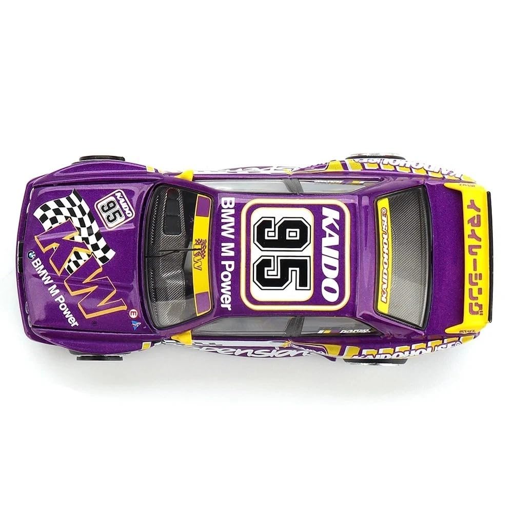1:64 Diecast Model Car Compatible with BMW M3 Kaido KW V1 Purple