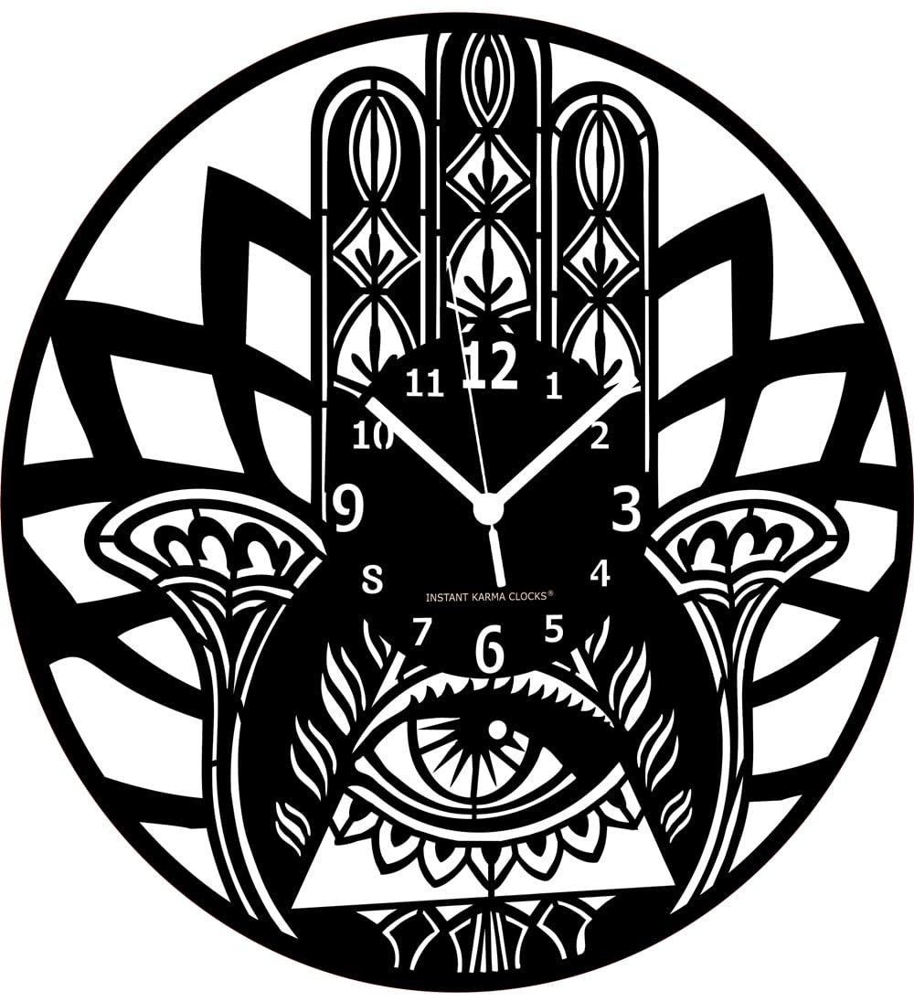 Horloge murale Main de Fatima 30 cm pour sublimer le salon ou une chambre zen