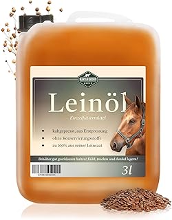 Martenbrown® Premium Linseed Oil, 3 Litres, Cold Pressed for Horses, Dogs and Other Animals, 100% Pure and Natural, Dietary Supplement for Pet Food product image