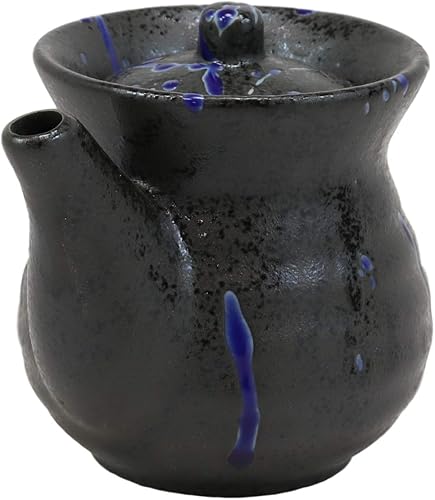Miniatura 2 de Ebros Blue Veins - Frasco dispensador de condimentos de Shoyu, tradicional y elegante, con curvas, japonés, con curvas, vinagre de porcelana