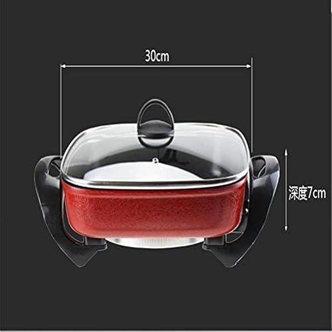 Olla Eléctrica BBQ y Hot Pot ENWIND 1500W, 5L, Antiadherente miniatura 2