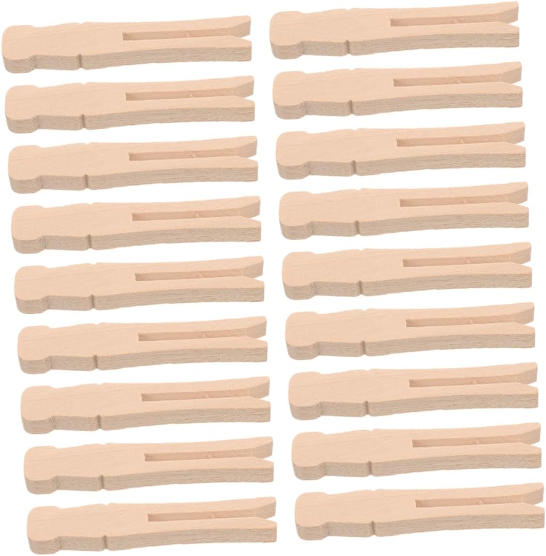 Amazon.com: RUNROTOO 50pcs Wooden Dolly Clothespins Set, Natural Wood ...