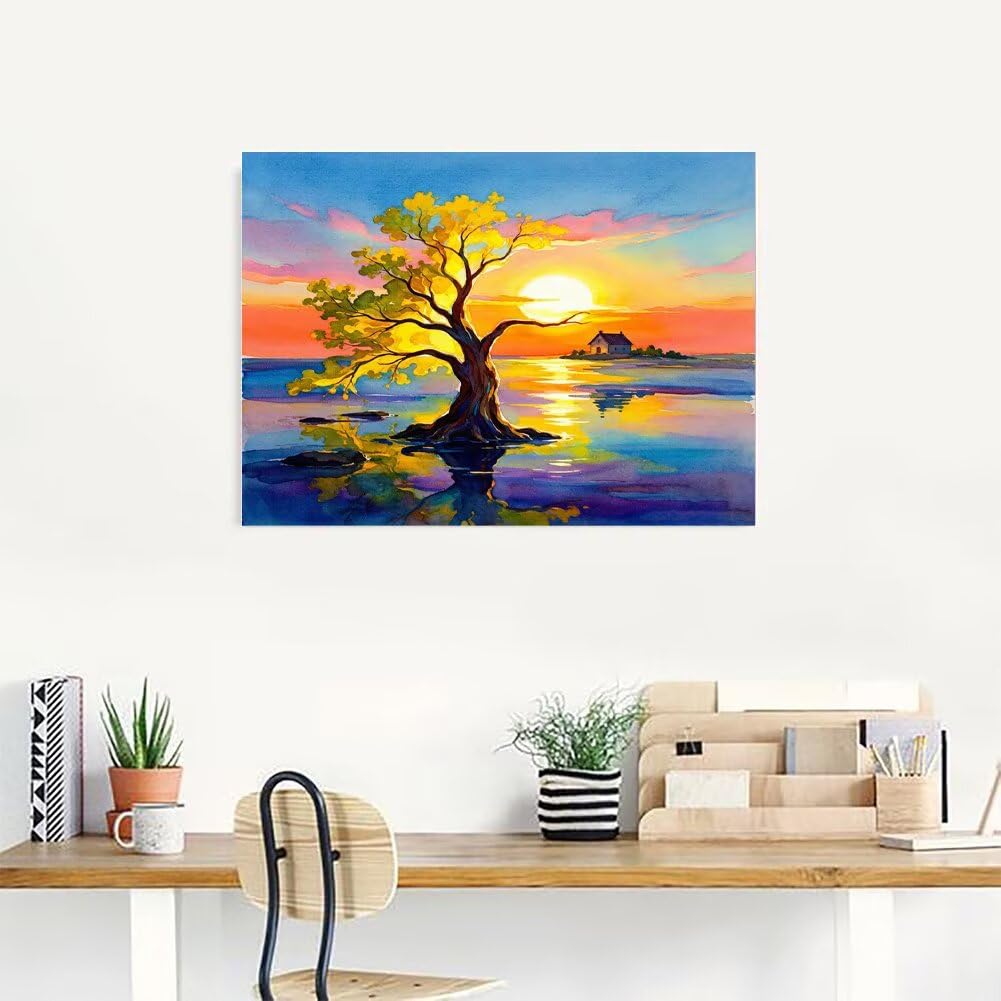 Diamond Painting Adulti Tramonto Diamond Painting Kit 110x80cm F-17065