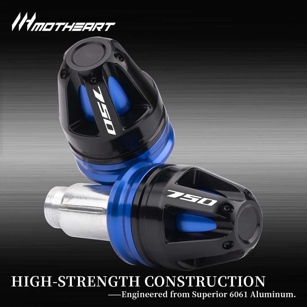 Bouchons d'extrémité de guidon pour motos pour CB750 Hornet 2023-2025 NC 750 2014-2023 NC 750X 2014-2025 NC 750S 2014-2018 Forza 750 2021-2024 7/8’ (22mm) Accessoires de guidon (Bleu)
