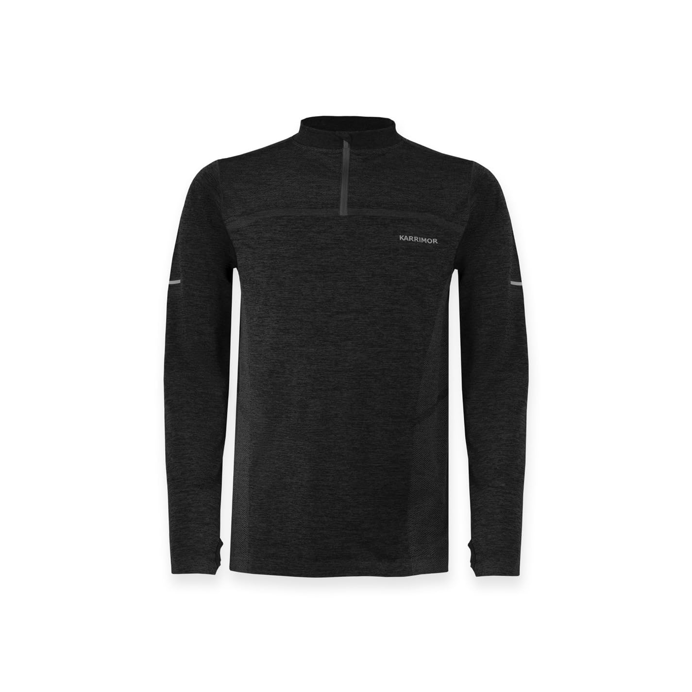 Karrimor Mens Xlite Running Quarter Zip T-Shirt Black M