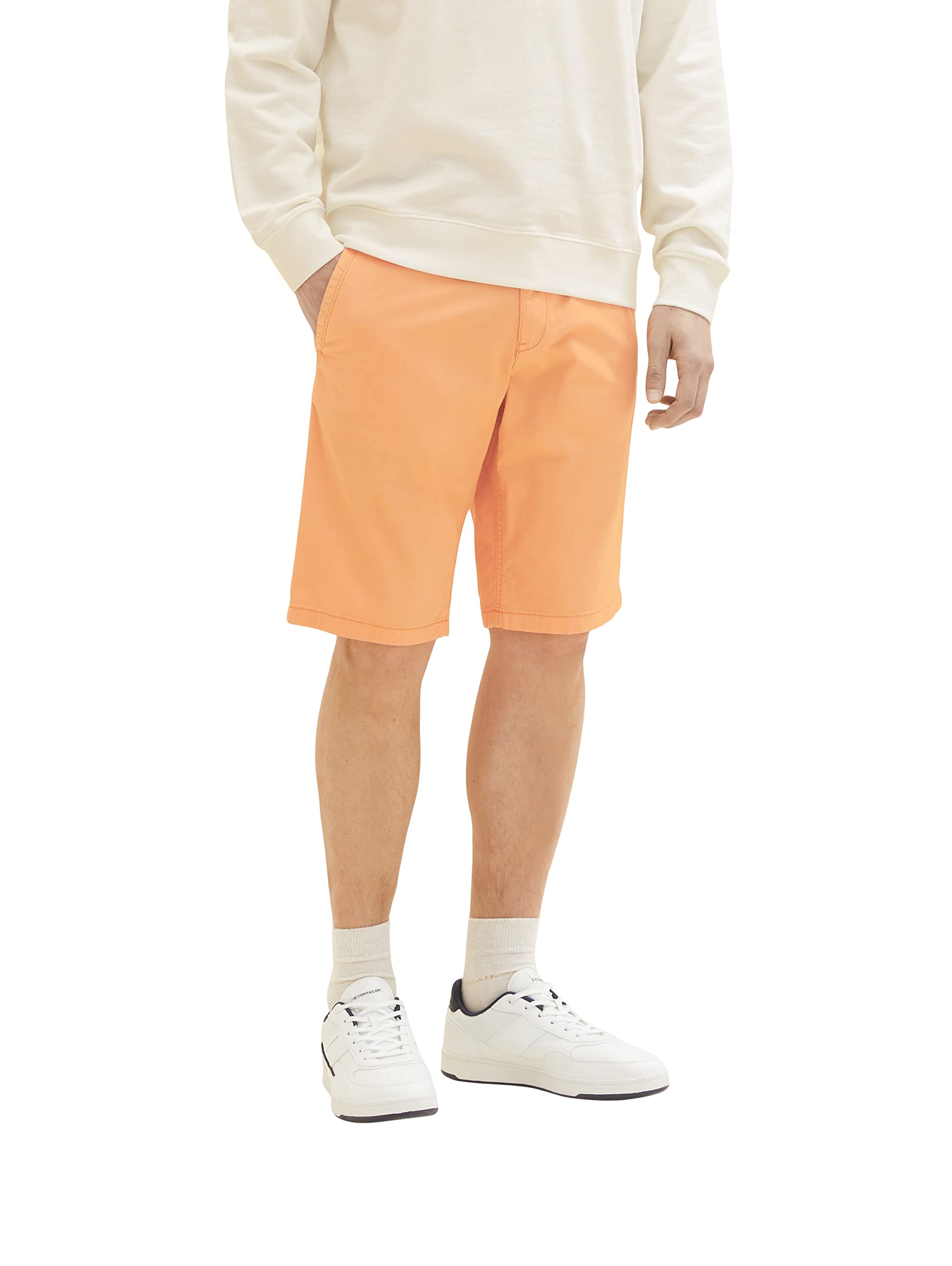 TOM TAILOR Herren 1035037 Slim Chino Bermuda Shorts mit Stretch, 31191 - Copper Orange, 30