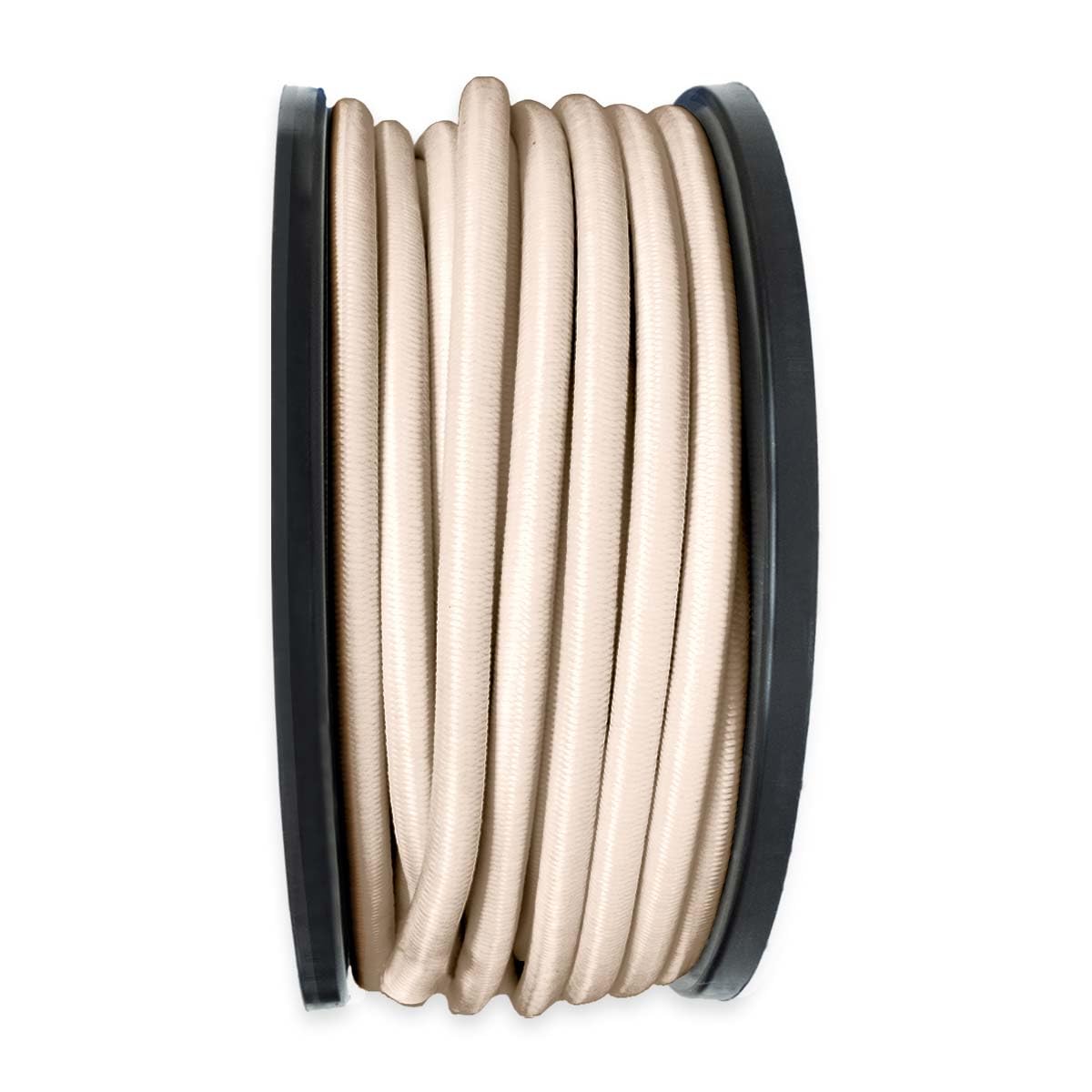 Cuerda elástica Marfil 25 Metros - Calidad Profesional TECPLAST 9SW - Cable elástico - Diámetro 9 mm