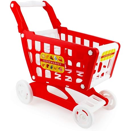 Mart Red Target Grocery Cart Toy for Kids