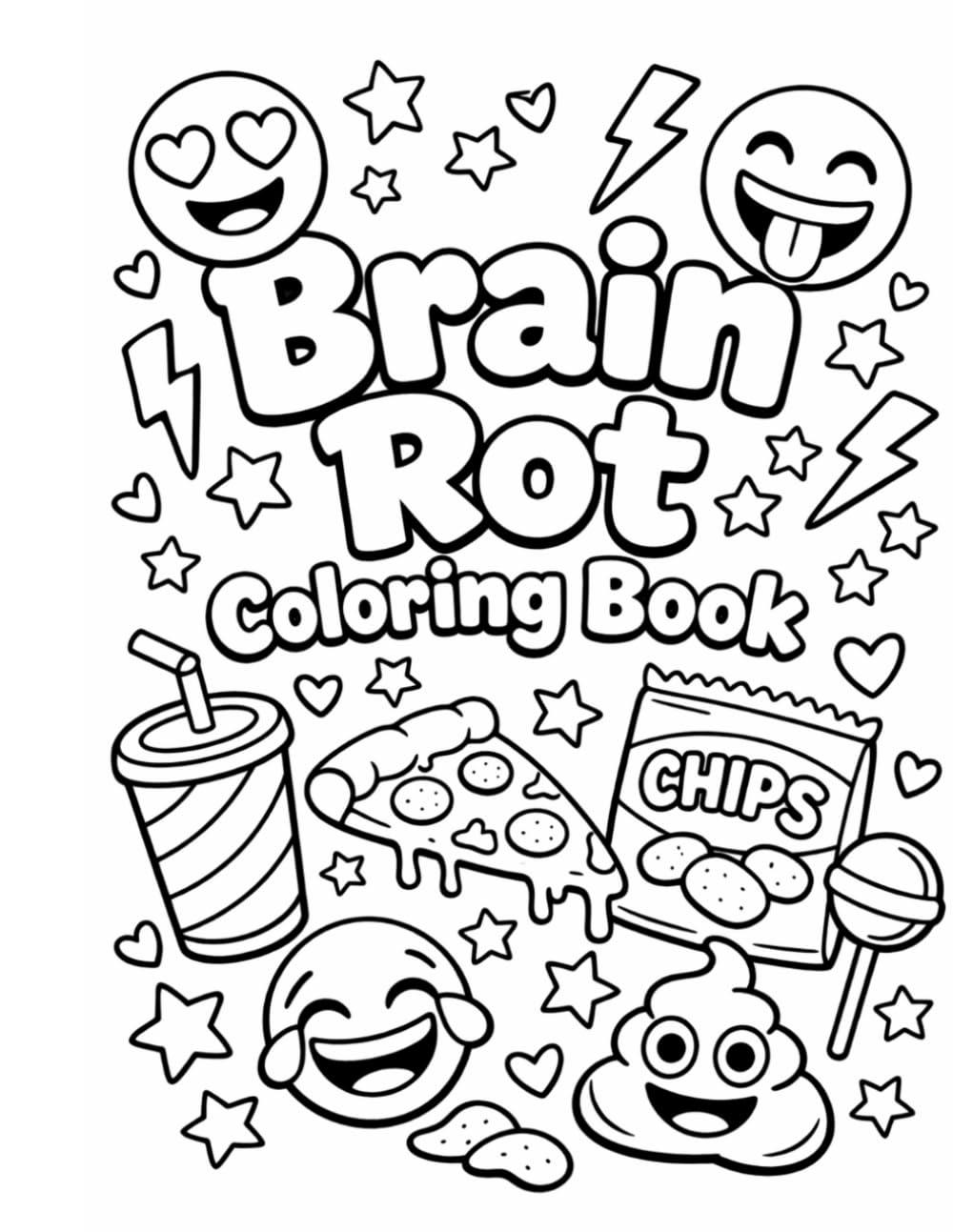 Brain Rot Coloring Book