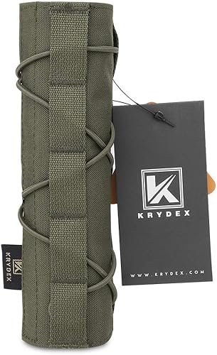 Miniatura 2 de KRYDEX - Funda táctica para silenciador de Airsoft de 7 pulgadas18 cm