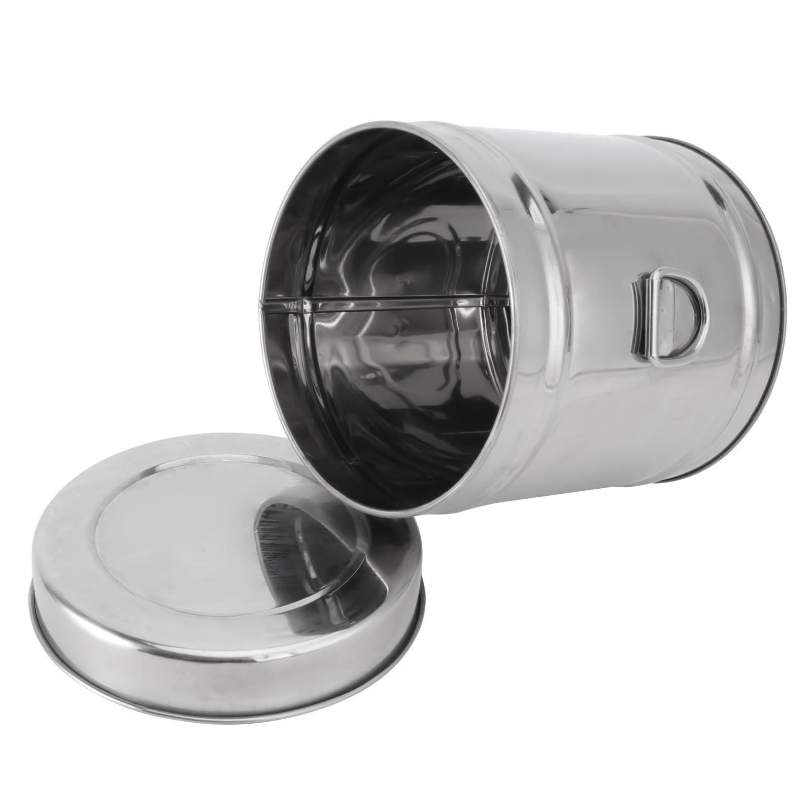 Recipiente de Acero Inoxidable Plata Levemolo con Tarro Grueso de Alta Resistencia
