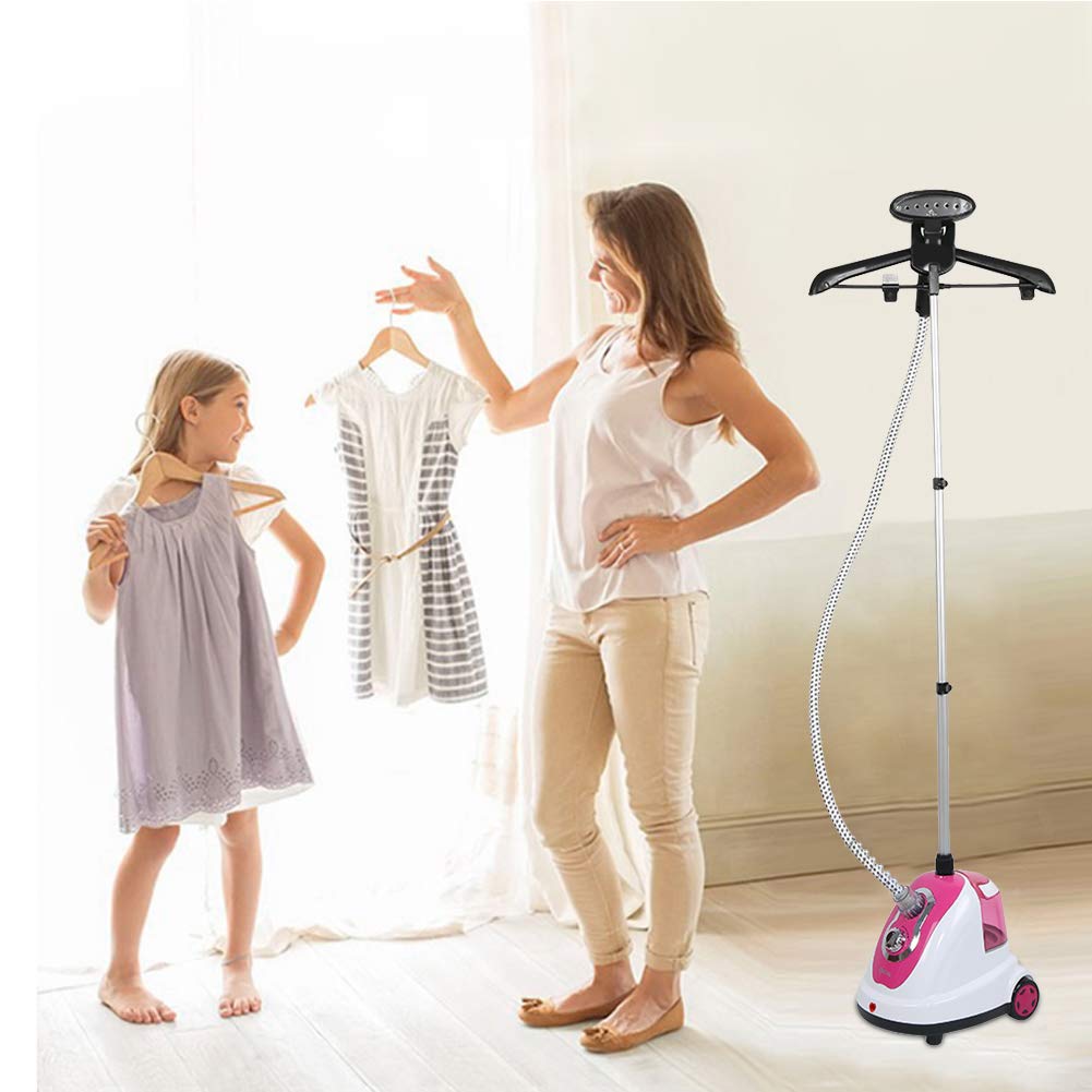 Rowenta Access Steam Minute Défroisseur Vapeur, Puissance 1100 W, Débit Vapeur 17g/min, Repassage Vertical, Pour Tous Les Types De Vêtements, Chauffe 45 Sec DR7009D1, Bleu/Blanc