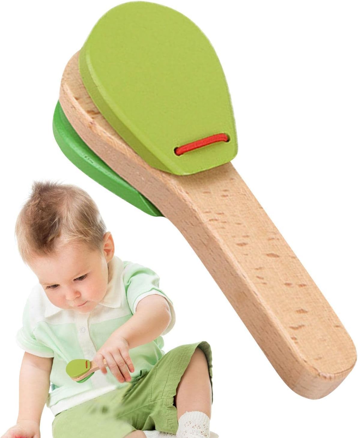 Baby Wooden Clapper Kids Percussion Toy Musical Educational