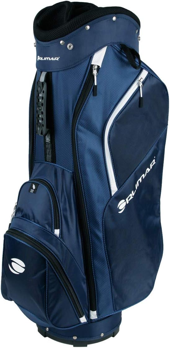 Orlimar CRX 14.6 Golf Cart Bag, 14-Way Divider Top, 6 Zippered Pockets Including Insulated Cooler Pocket