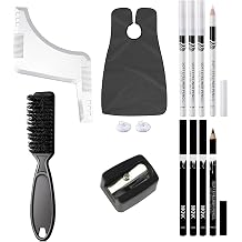 2pcs Beard Shaper with SuspendersBeard Shaper Tool, Adjustable Beard Styling Guide Comb for Precision Trim, Easy Facial Hair Shaping Kit for Men Grooming and Styling