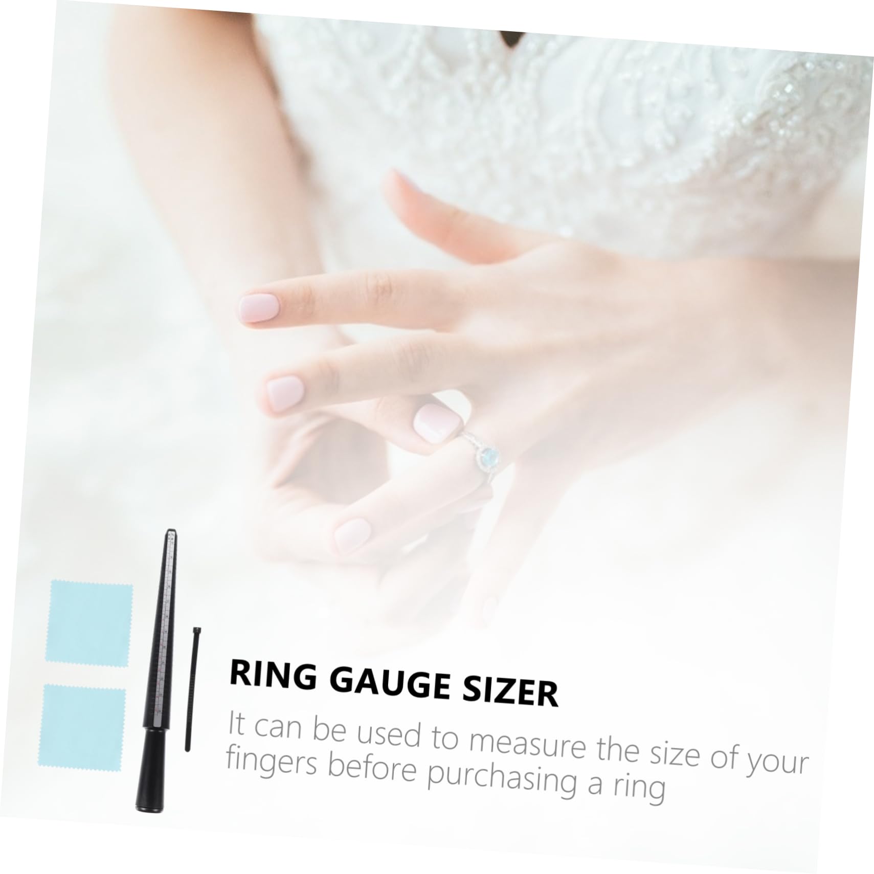 CIMAXIC US Size Ring Sizer Kit Smooth Plastic Ring Gauge for Comfortable Accurate Finger Size Measurement