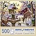 Bits and Pieces - 500 Piece Jigsaw Puzzle for Adults - Sunrise Feasting - 500 pc Animals, Winter Scene Jigsaw by Artist Liz Goodrick-Dillon