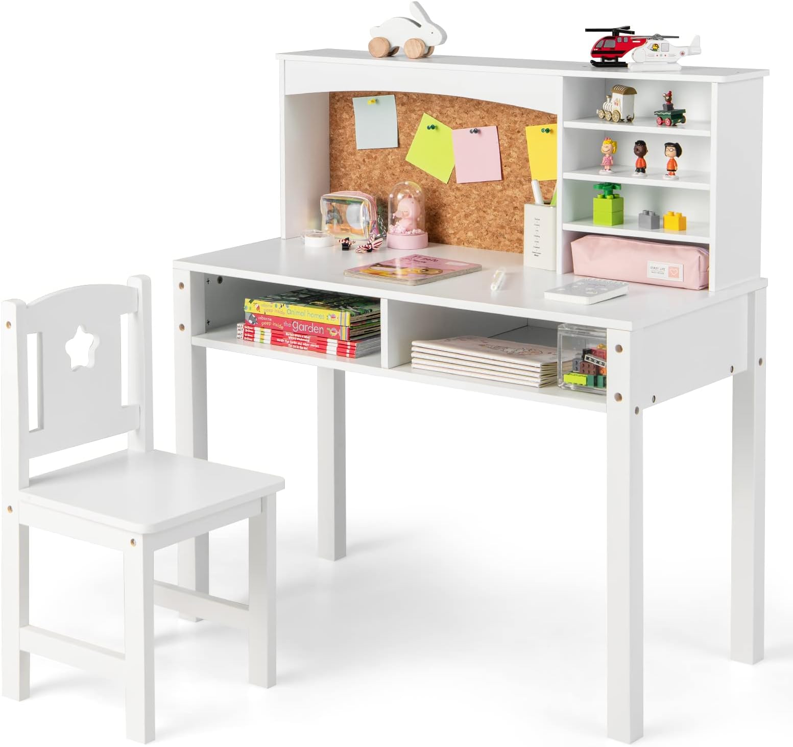 GYMAX Kids Desk and Chair Set