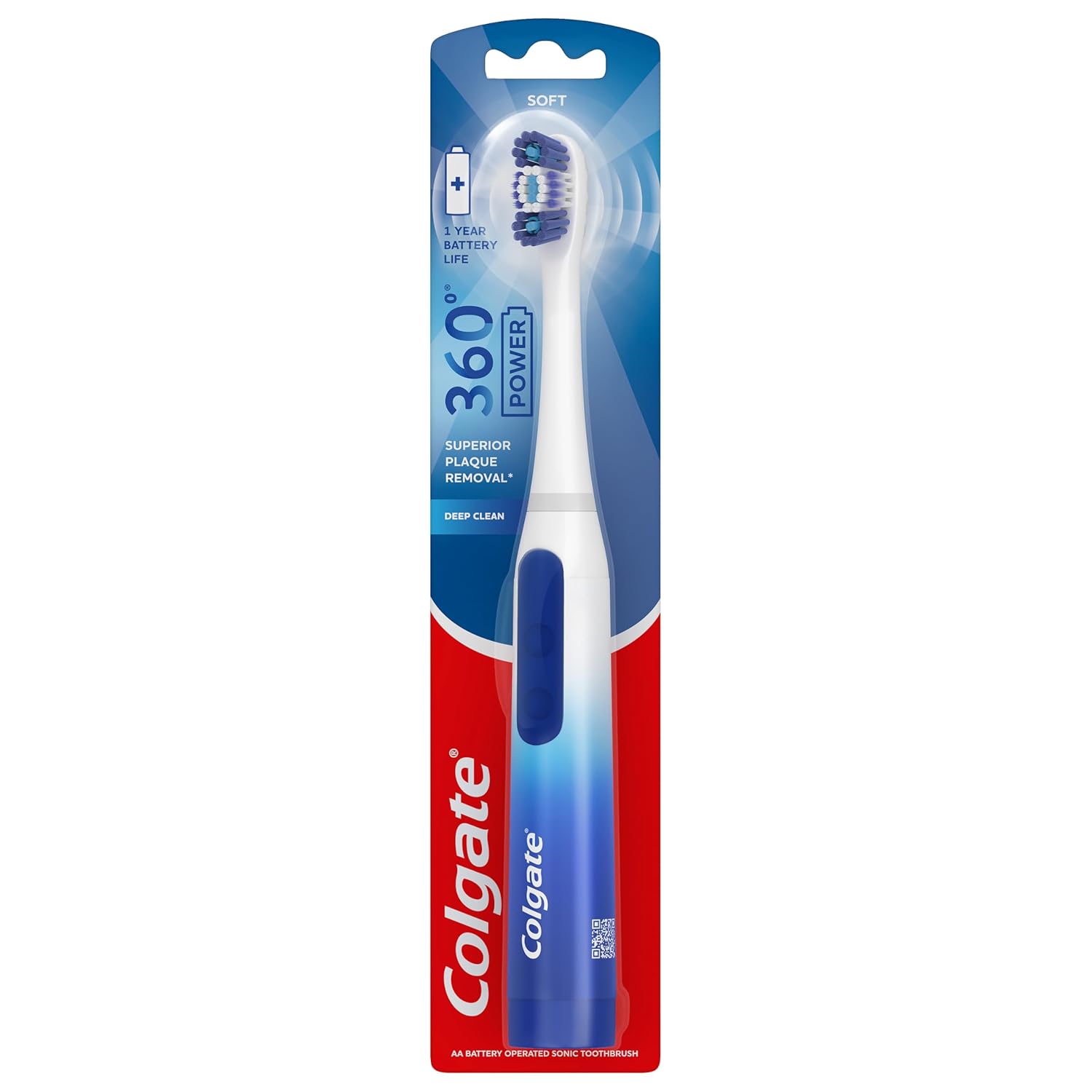 Colgate 360 Floss Tip Sonic Powered Battery Toothbrush Colgate 360 Floss Tip Sonic Powered Battery Toothbrush