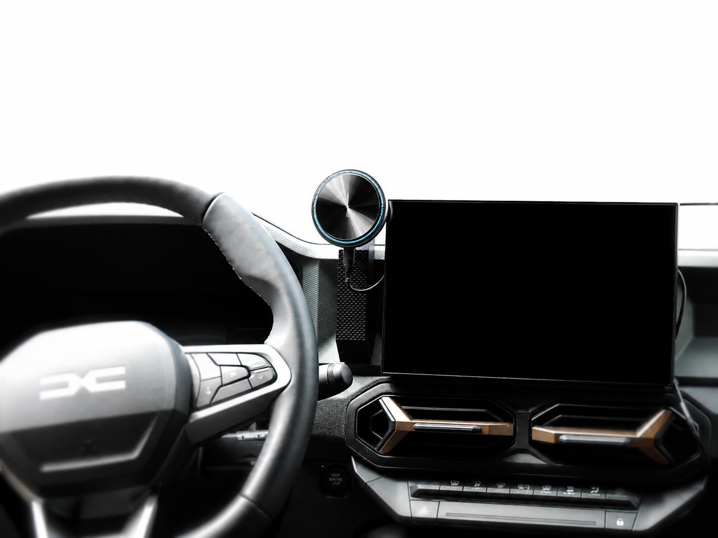 Supporto magnetico per cellulare con funzione di ricarica wireless per Dacia Jogger, Duster III, Bigster e Striker, adatto per YouClip, supporto magnetico per cellulare