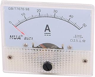 New Lon0167 Pointer 50A Featured Rectangle Panel Current reliable efficacy Analog Gauge Tester DC Ammeter(id:913 6a 55 d32)
