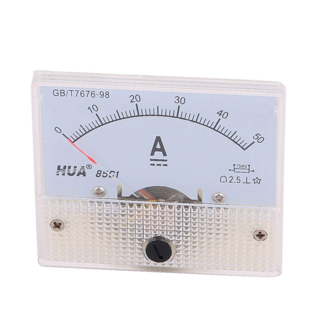 New Lon0167 Pointer 50A Featured Rectangle Panel Current reliable efficacy Analog Gauge Tester DC Ammeter(id:913 6a 55 d32)-image-20