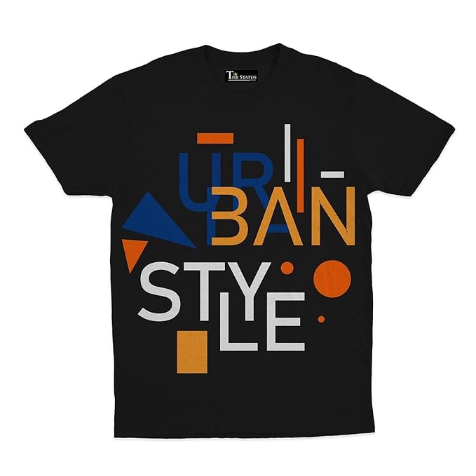 Buy The Status Men's Cotton Urban Style Graphic Printed Round Neck T