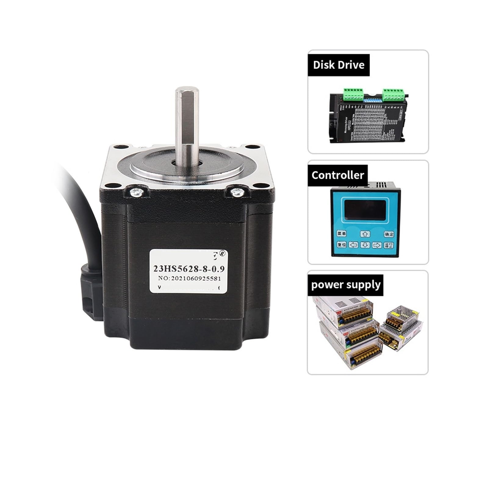 Schrittmotor Schrittmotor 23HS5628-0,9 Grad 57 Motor 4-adrig 126N.cm 2,8A 8mm