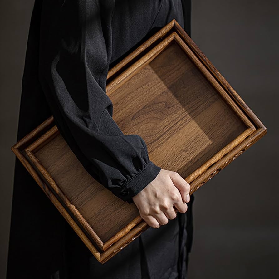 八雲漆器トレイ 八雲白檀琥珀 トレイ Wood craft Fountain pen tray - 八雲塗やま本