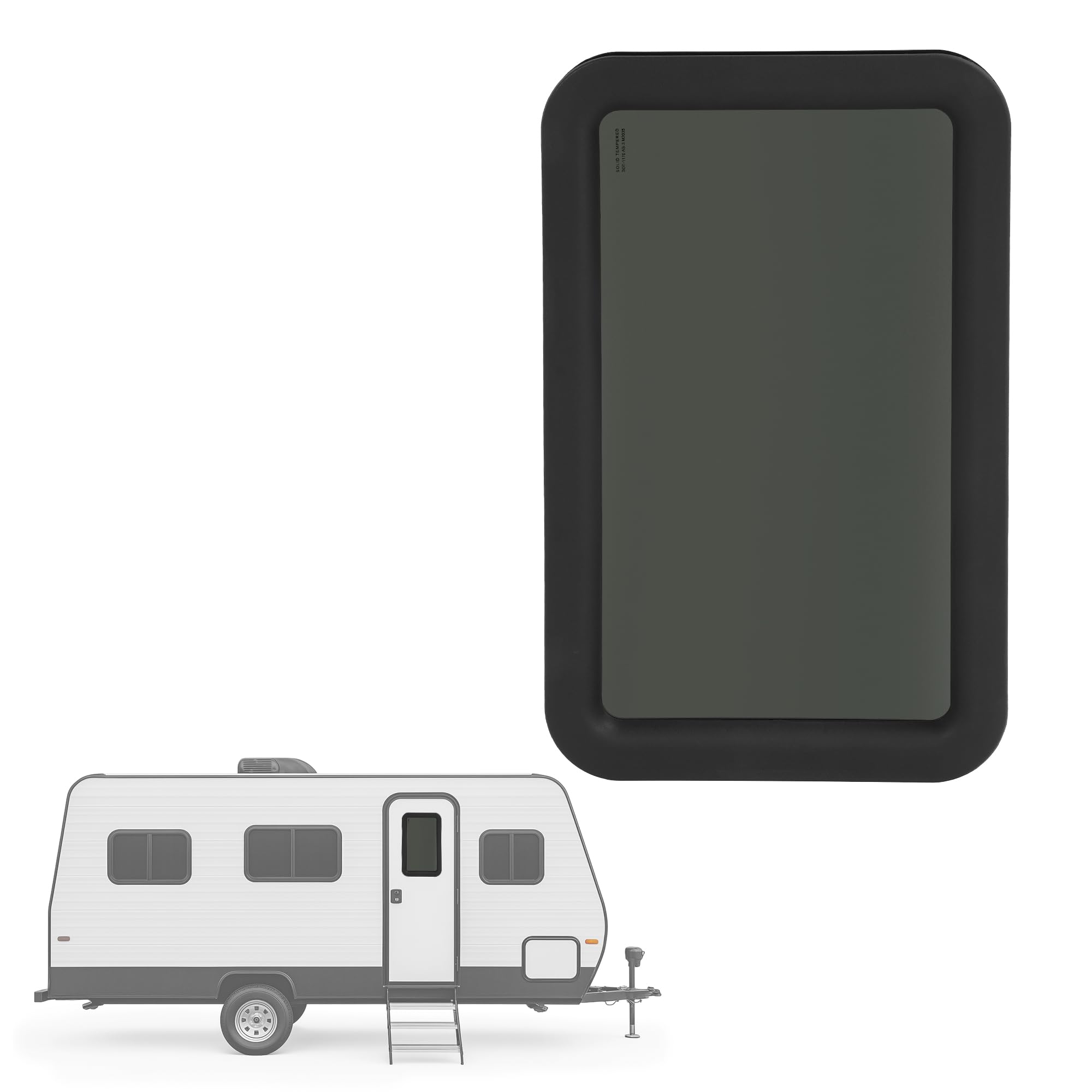 Wutist RV Entry Door Window