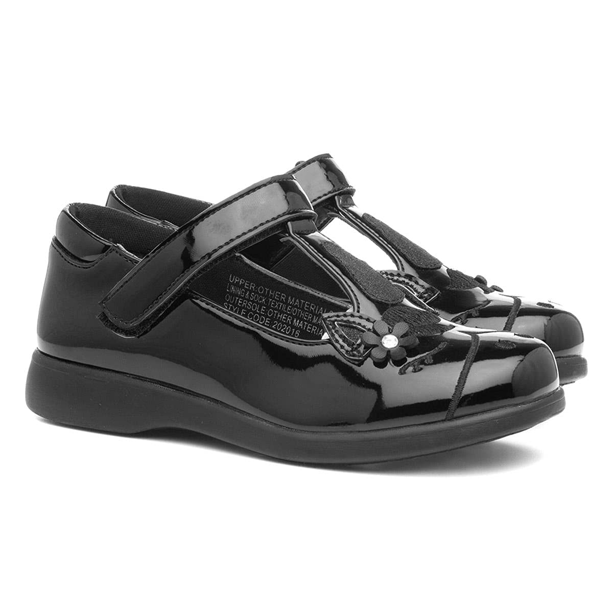 Buy Walkright Cleo Kids Black Patent Shoe At Costa Rica
