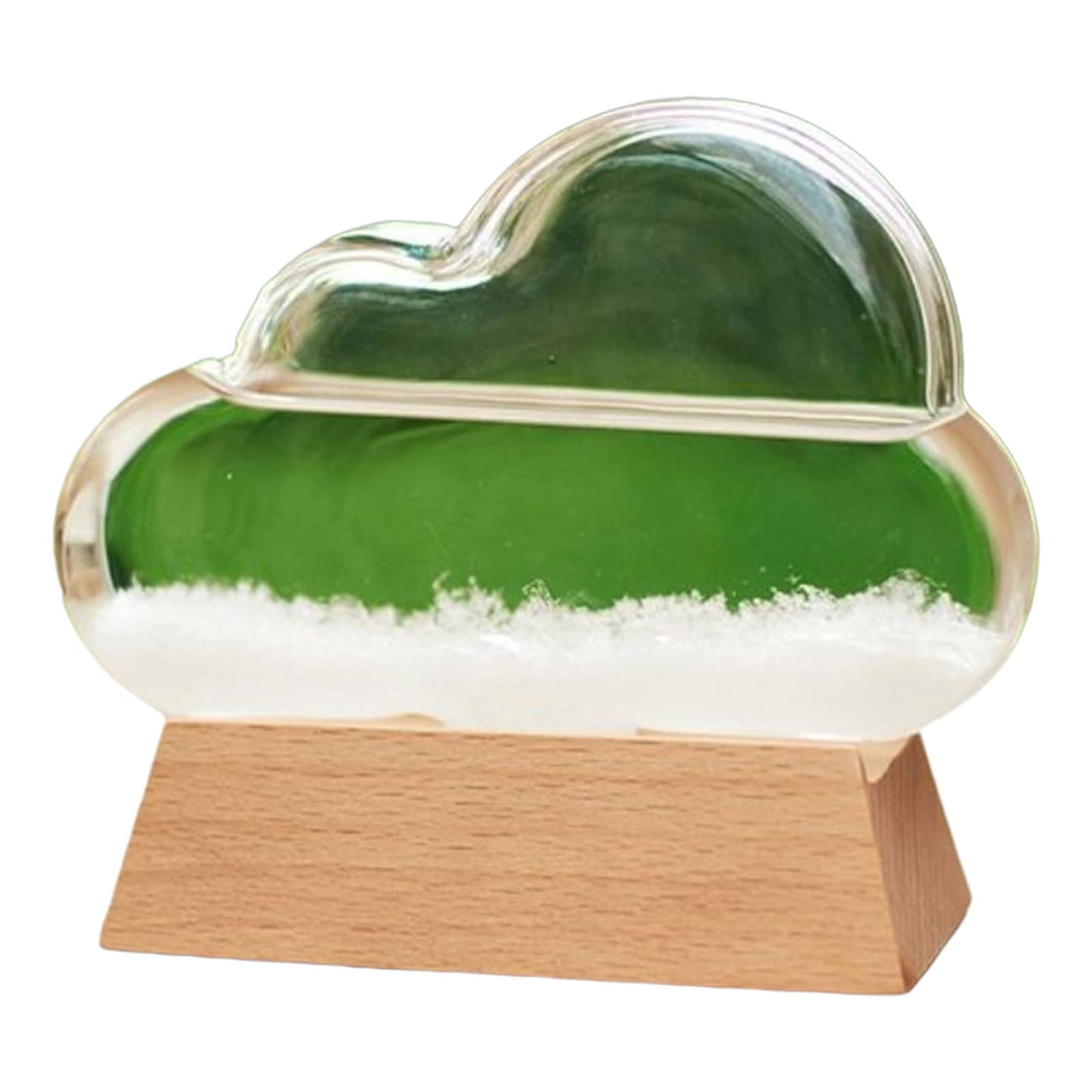 Storm Glass - Barometro a forma di nuvole, previsioni, stile nordico, decorazione bottiglia in vetro tempesta, bottiglia decorativa creativa per la casa (bianco)