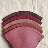 The Paris Pout - Pack of 5 - Cotton Linen - Anti-Pollution Face Mask 3 Layered Face Mask - Adjustable, Washable, Reusable (The Paris Pout)