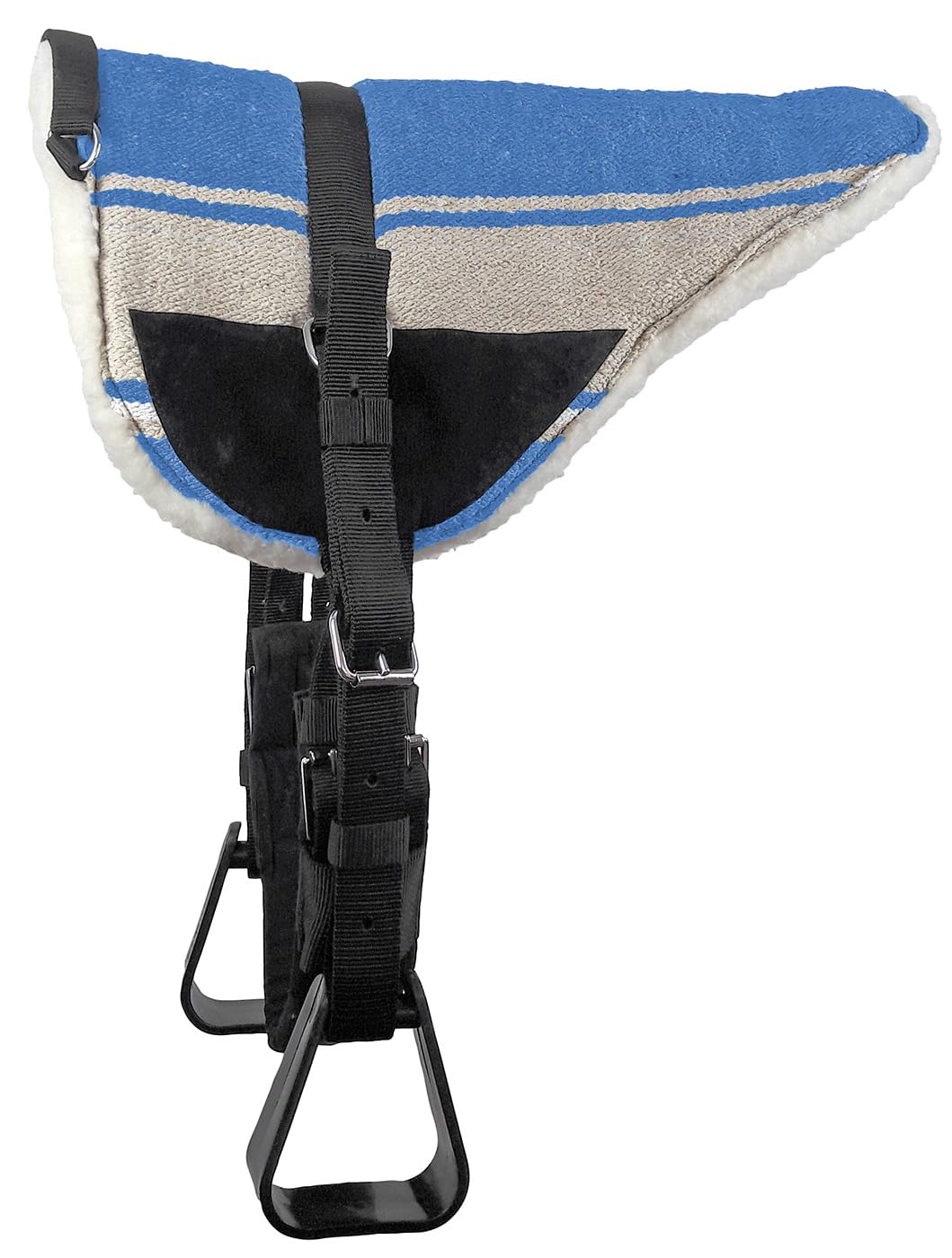 Brama West Westernpad Navajo - Almohadilla de equitación Western con asidero acolchado (azul, cob)