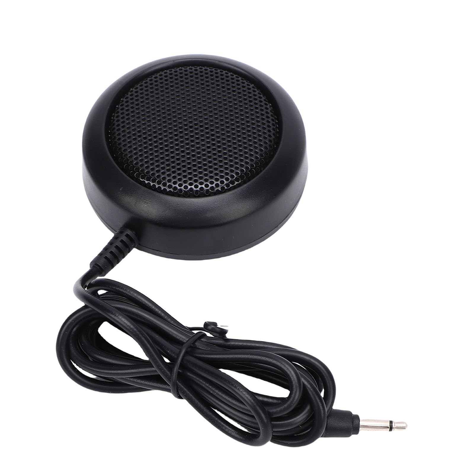VBESTLIFE Altoparlante Radio CB Esterno Spina da 3,5 Mm Compatibile con Ricetrasmettitore Mobile, Altoparlante Radioamatore per Auto in ABS Compatto da 1 W con Base Adesiva