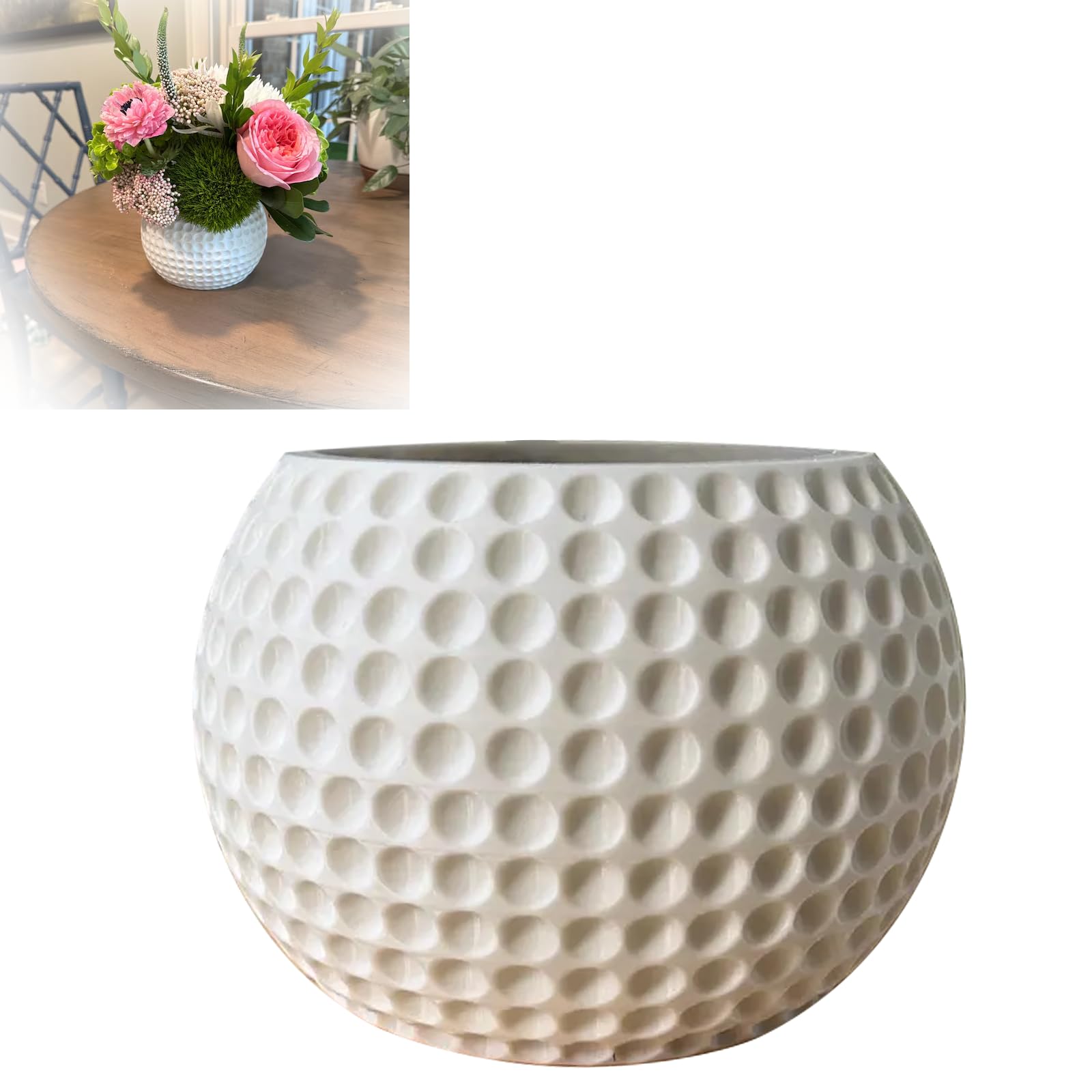cement plant pot Footed Planter main image 1