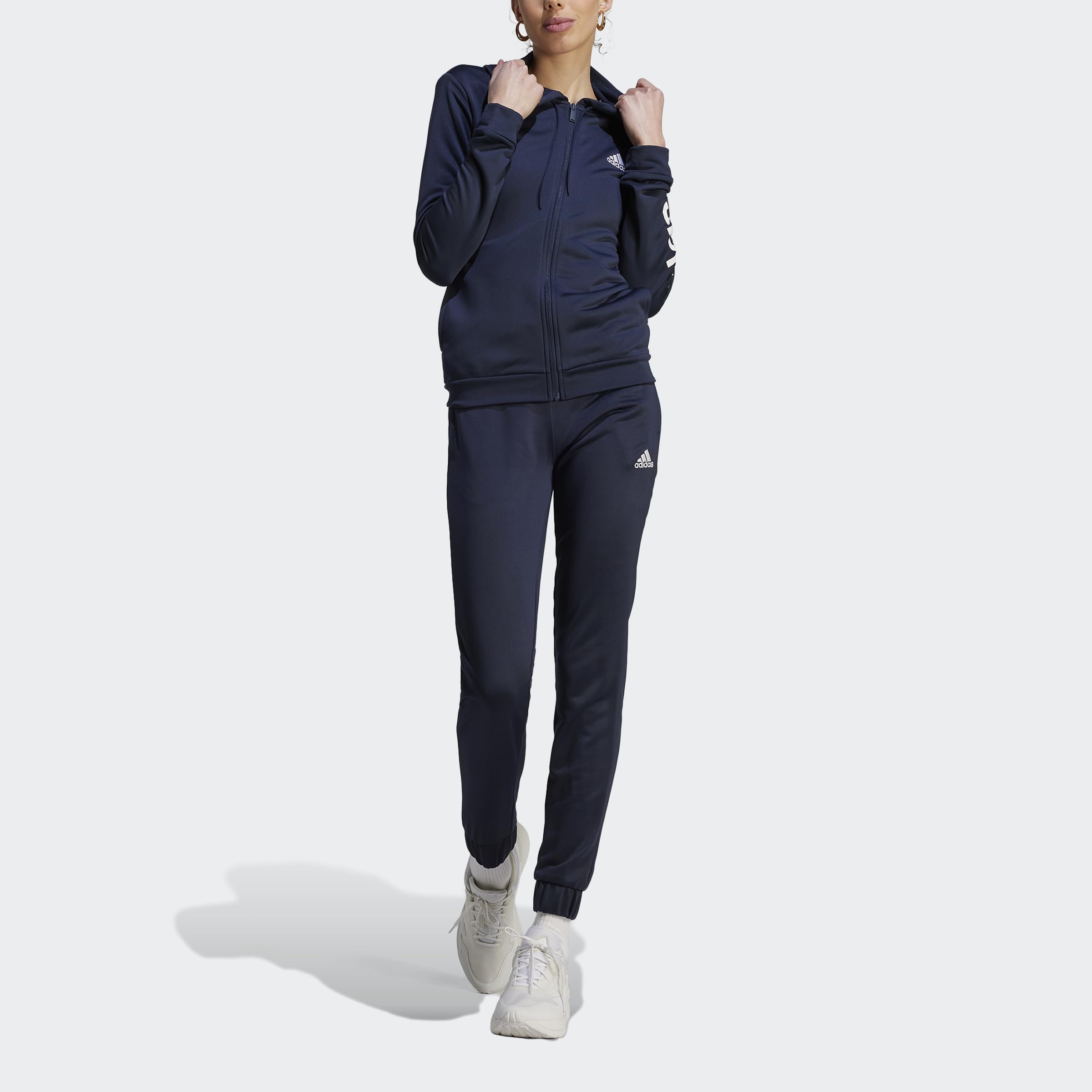 adidas Kobiety Linear Track Suit, Legend Ink, S