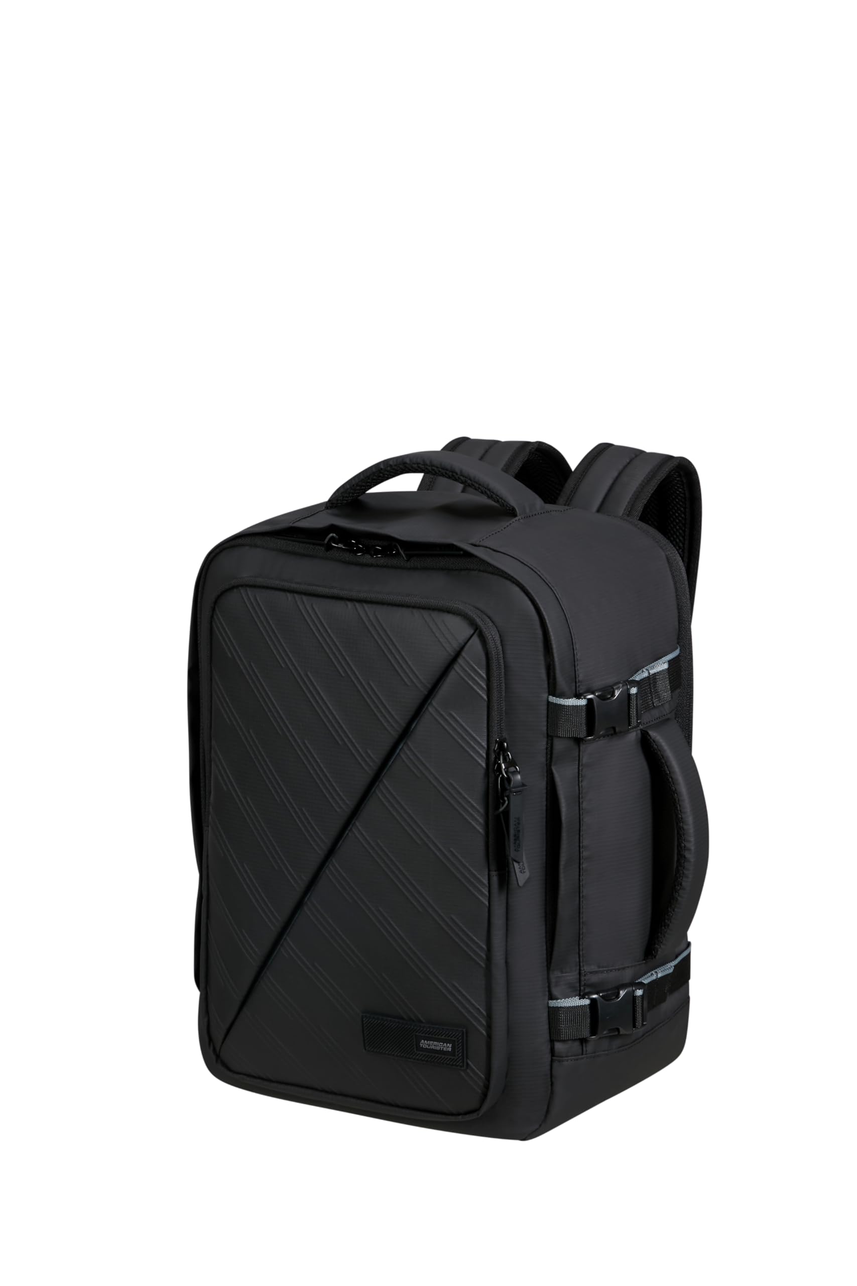 American Tourister Take2Cabin - Wizz Air/Vueling Cabin Bag 30 x 20 x 40 cm, 26.5 L, 0.60 kg, Hand Luggage, Aeroplane Backpack S/M Underseater, Black Edition (Black Edition), Black Edition, Rucksack