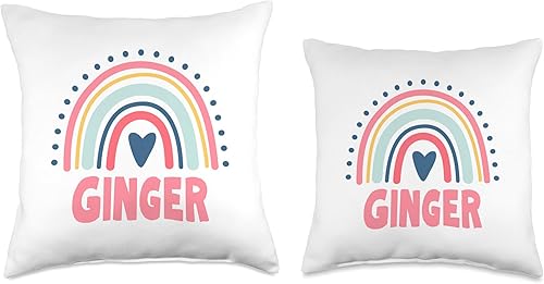 Miniatura 3 de Ginger Name Custom Woman Myth Legend Pink Birthday Party Throw Pillow, 18x18, Multicolor