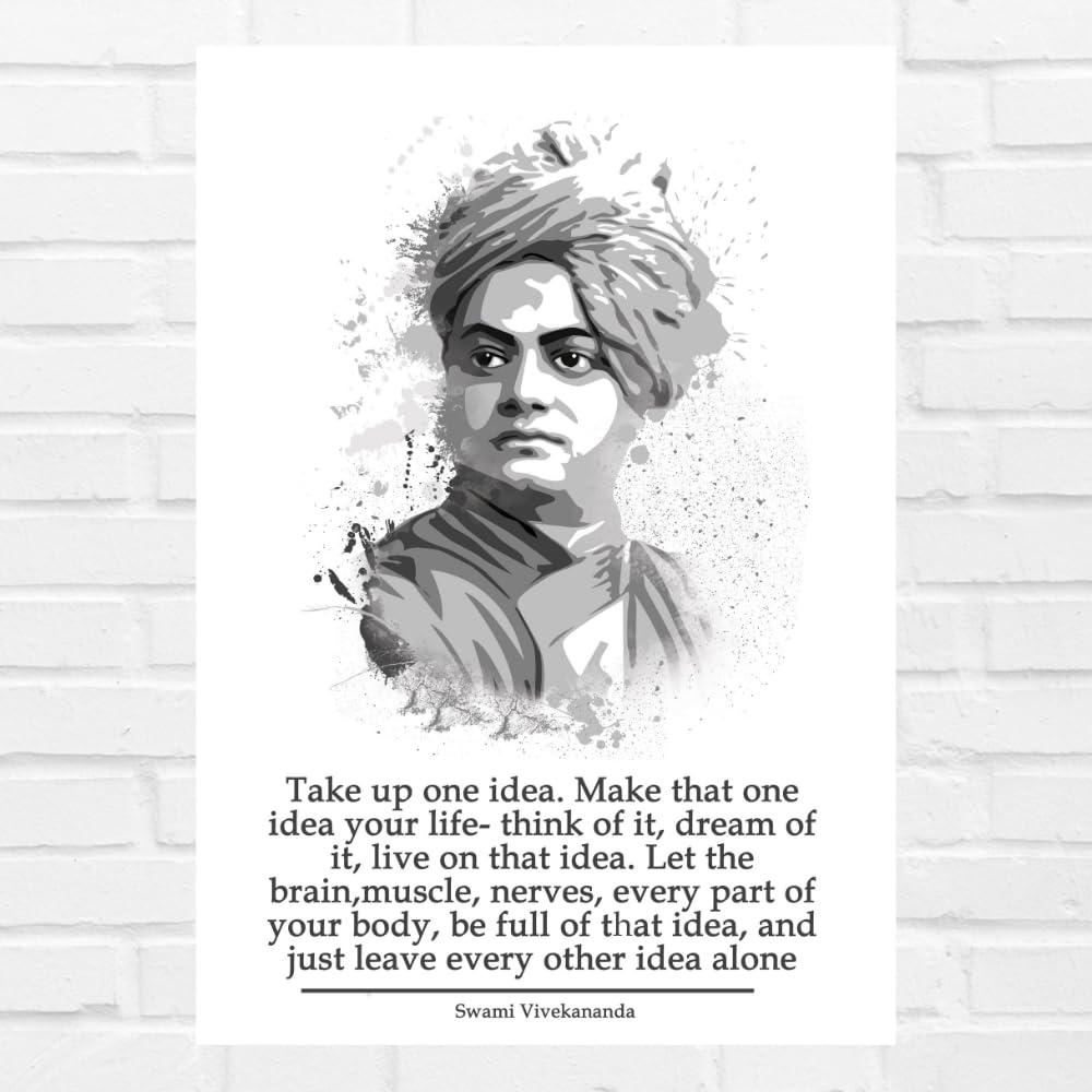 Good Hope Swami Vivekananda Motivational Quote Poster | 12x18 Inch Unframed Wall Art for Office, Study Room, Home Decor | Inspirational Spiritual Indian Leader Artwork Matte paper 300gsm