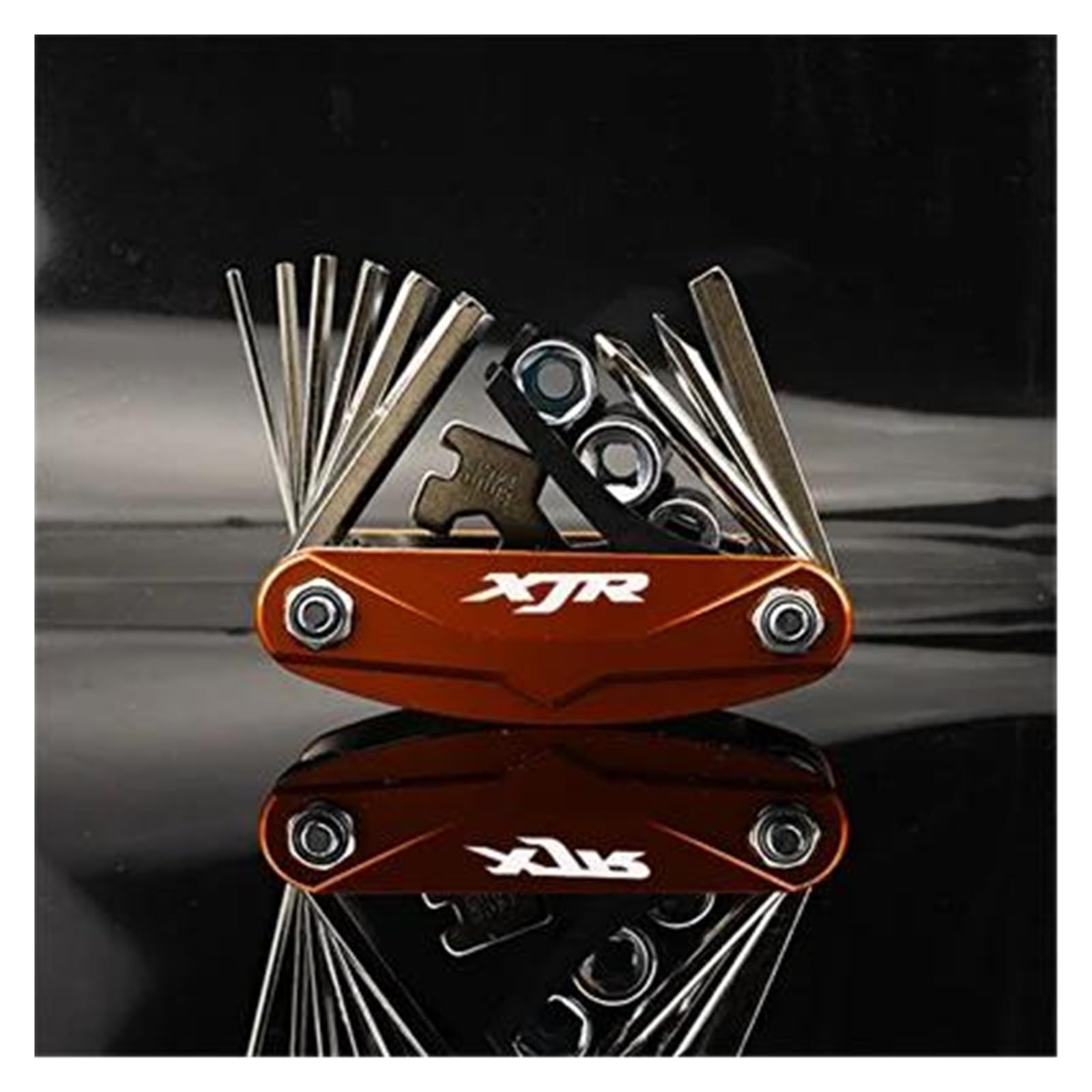 Screwdriver Wrench Tool Repair Screwdriver for Yamaha XJR1300 XJR1200 XJR400 XJR 1200 1300 400(Orange)